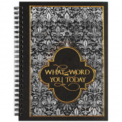 Notebook - Archie's Calligraphy - silver, dotted, A5, 100 g, 100 pages
