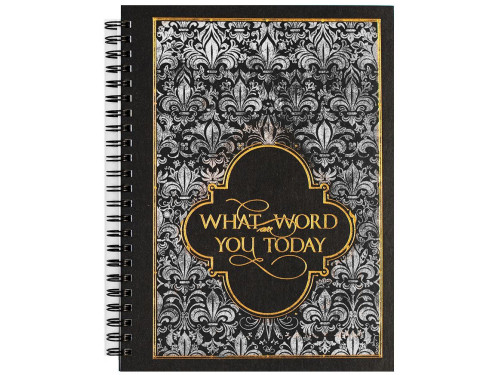 Notebook - Archie's Calligraphy - silver, dotted, A5, 100 g, 100 pages
