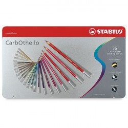 CarbOthello dry pastels set in metal box - Stabilo - 36 pcs.
