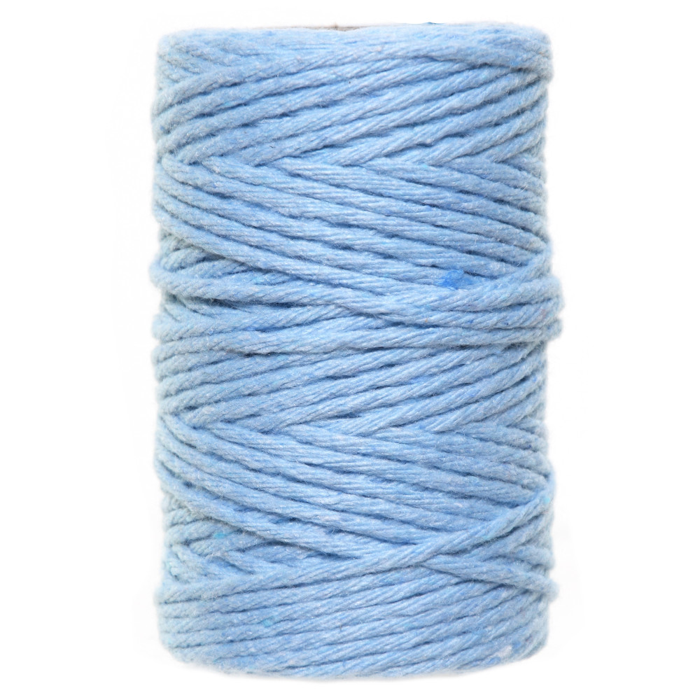 Sznurek bawełniany do makramy - błękitny, 2 mm, 60 m