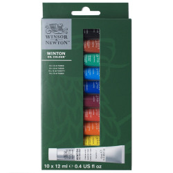 Set of Winton Oil Colour paints - Winsor & Newton - 10 pcs x 12 ml