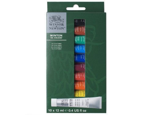 Set of Winton Oil Colour paints - Winsor & Newton - 10 pcs x 12 ml