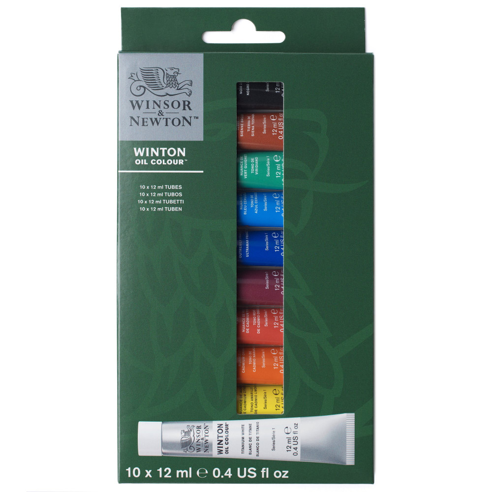 Zestaw farb olejnych Winton - Winsor & Newton - 10 kolorów x 12 ml