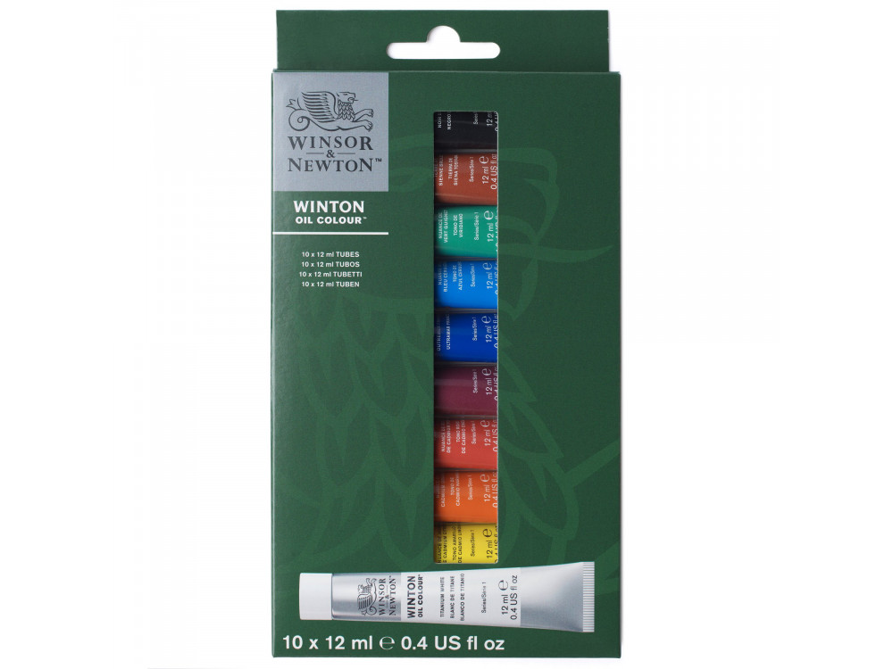 Zestaw farb olejnych Winton - Winsor & Newton - 10 kolorów x 12 ml