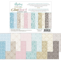 Scrapbooking paper set 15,2 x 20,3 cm - Mintay - Basic Book 6, Damask