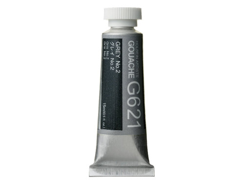 Gwasz Artists’ Gouache - Holbein - Grey no. 2, 15 ml