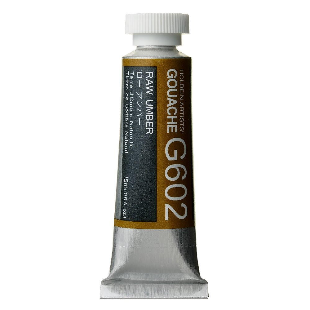 Gwasz Artists’ Gouache - Holbein - Raw Umber, 15 ml