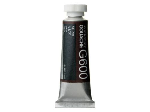 Gwasz Artists’ Gouache - Holbein - Sepia, 15 ml