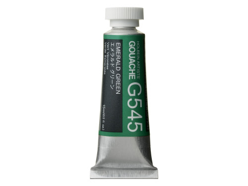 Gwasz Artists’ Gouache - Holbein - Emerald Green, 15 ml