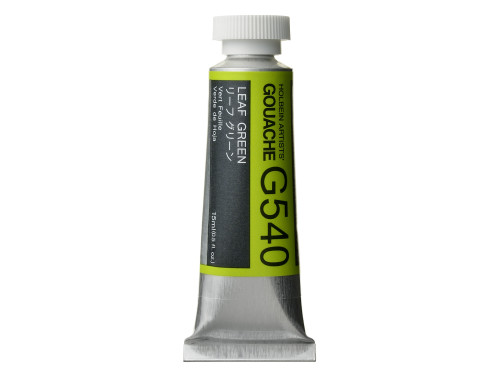 Gwasz Artists’ Gouache - Holbein - Leaf Green, 15 ml