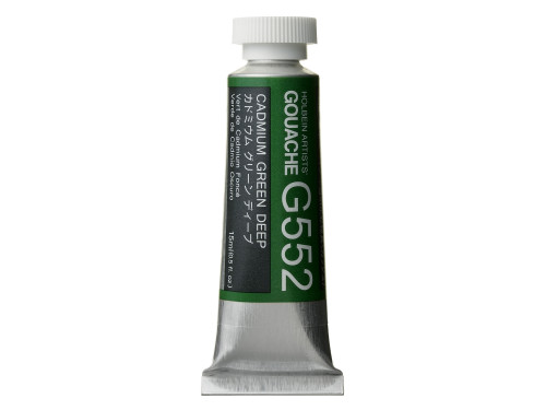 Gwasz Artists’ Gouache - Holbein - Cadmium Green Deep, 15 ml