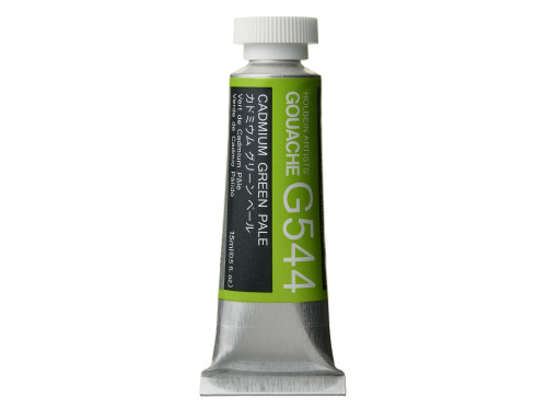 Gwasz Artists’ Gouache - Holbein - Cadmium Green Pale, 15 ml