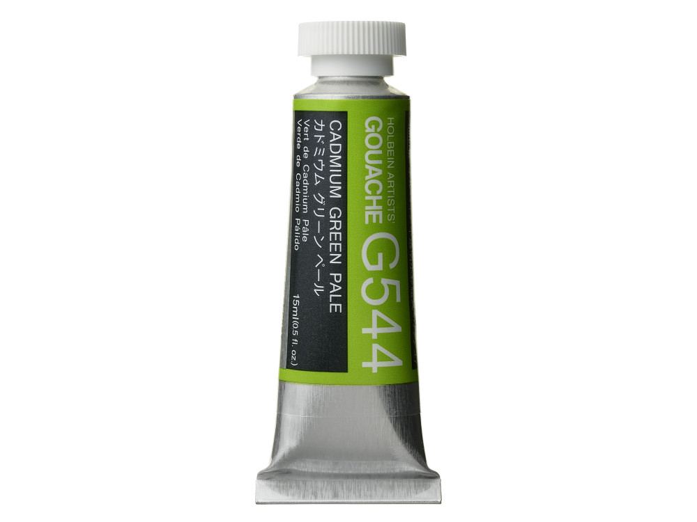 Artists’ Gouache - Holbein - Cadmium Green Pale, 15 ml