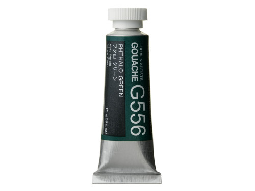 Gwasz Artists’ Gouache - Holbein - Phthalo Green, 15 ml