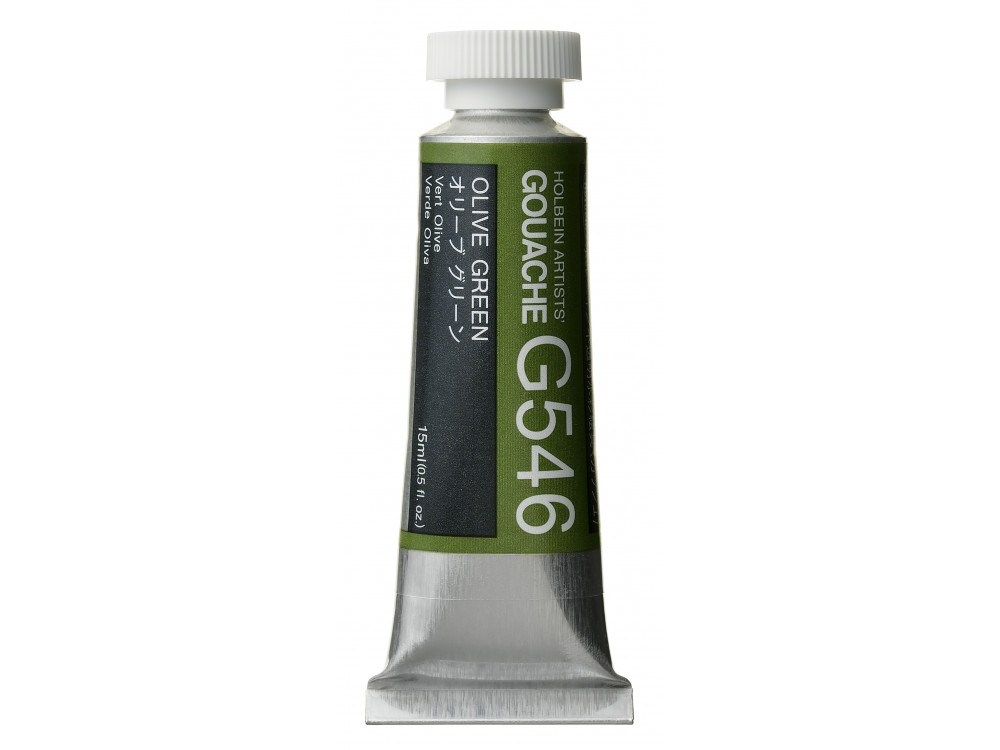Gwasz Artists’ Gouache - Holbein - Olive Green, 15 ml