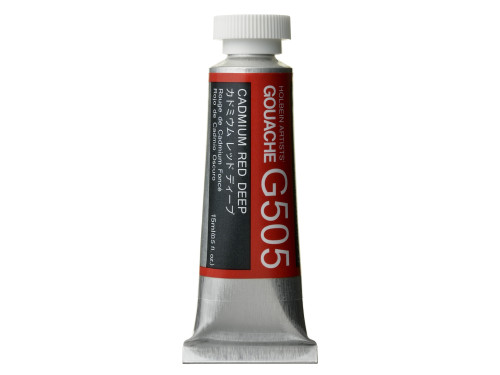 Gwasz Artists’ Gouache - Holbein - Cadmium Red Deep, 15 ml