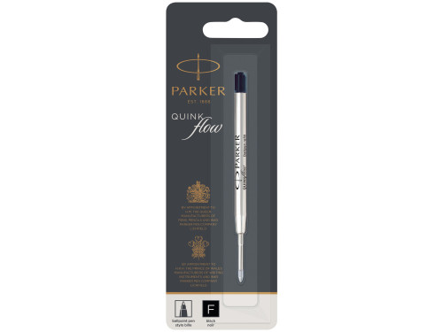 Quink flow ballpoint pen refill - Parker - black, F