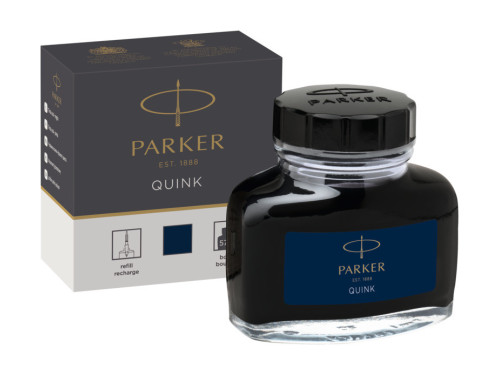 Quink fountain pan ink - Parker - navy blue, 57 ml