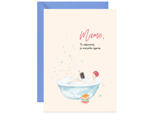 Greeting card A6 - Paperwords - Dla mamy, odpocznij