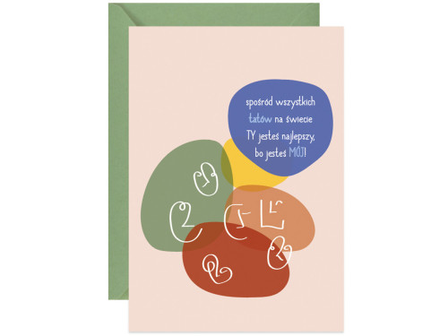 Kartka okolicznościowa A6 - Paperwords - Dla taty, jesteś mój