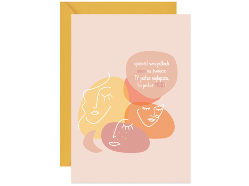 Greeting card A6 - Paperwords - Dla mamy, jesteś moja