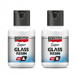 Super Glass Resin 1:1 - Pentart - transparent, 2 x 40 ml