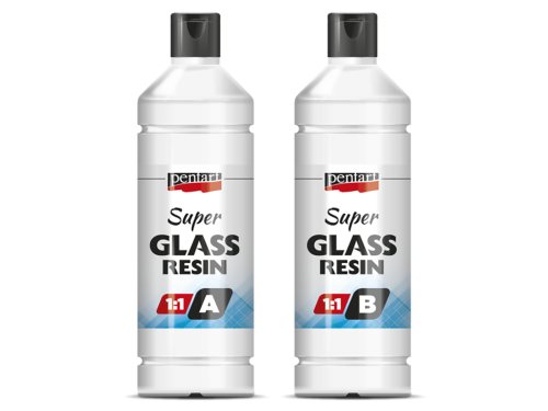 Super Glass Resin 1:1 - Pentart - transparent, 2 x 250 ml