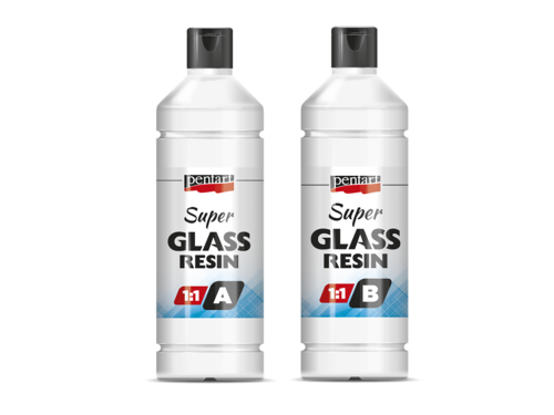 Super Glass Resin 1:1 - Pentart - transparent, 2 x 125 ml