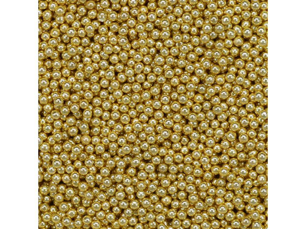 Szklane mikrokulki - Pentart - złote, 1 mm, 40g