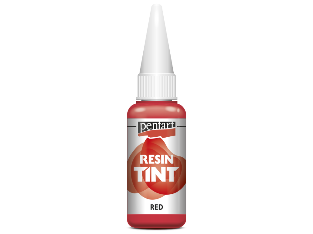Barwnik do żywic epoksydowych, matowy - Pentart - czerwony, 20 ml