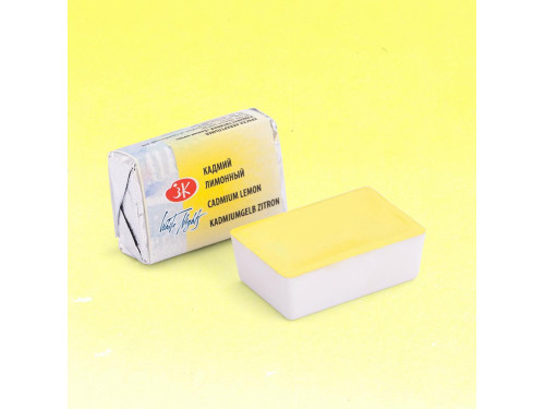 White Nights watercolor paint - St. Petersburg - Cadmium Lemon, pan