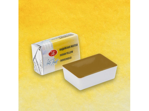 White Nights watercolor paint - St. Petersburg - Indian Yellow, pan