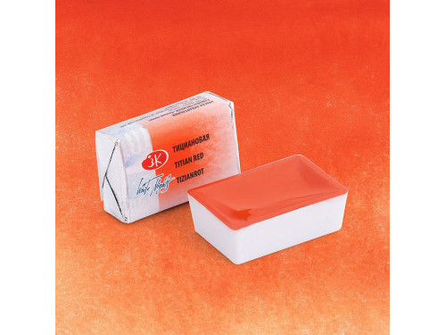 White Nights watercolor paint - St. Petersburg - Titian Red, pan