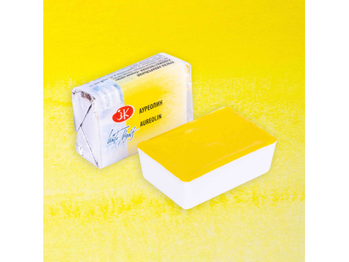 Farba akwarelowa Białe Noce - St. Petersburg - Aureolin, kostka