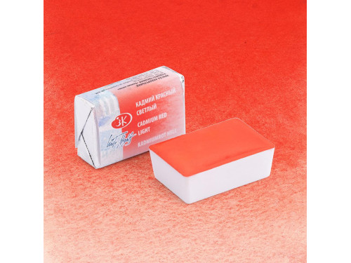 White Nights watercolor paint - St. Petersburg - Cadmium Red Light, pan