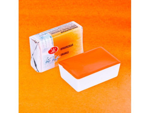 White Nights watercolor paint - St. Petersburg - Orange, pan