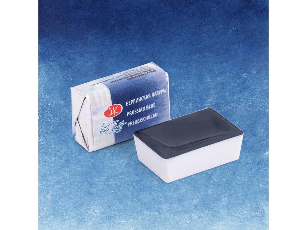 Farba akwarelowa Białe Noce - St. Petersburg - Prussian Blue, kostka