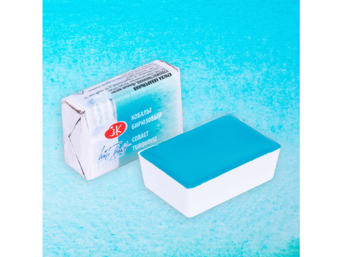 White Nights watercolor paint - St. Petersburg - Cobalt Turquoise, pan