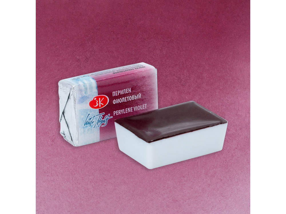 Farba akwarelowa Białe Noce - St. Petersburg - Perylene Violet, kostka