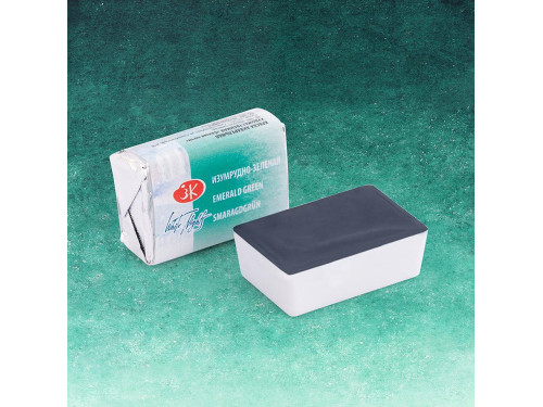 White Nights watercolor paint - St. Petersburg - Emerald Green, pan