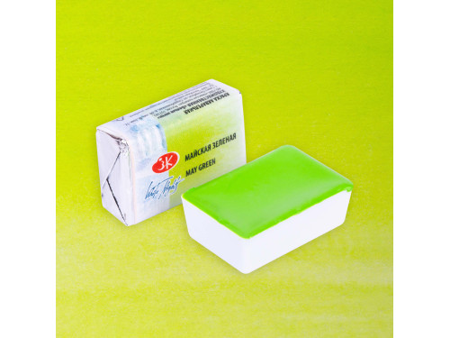 White Nights watercolor paint - St. Petersburg - May Green, pan