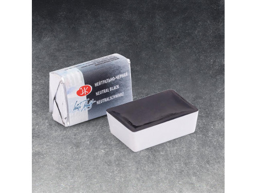 White Nights watercolor paint - St. Petersburg - Neutral Black, pan