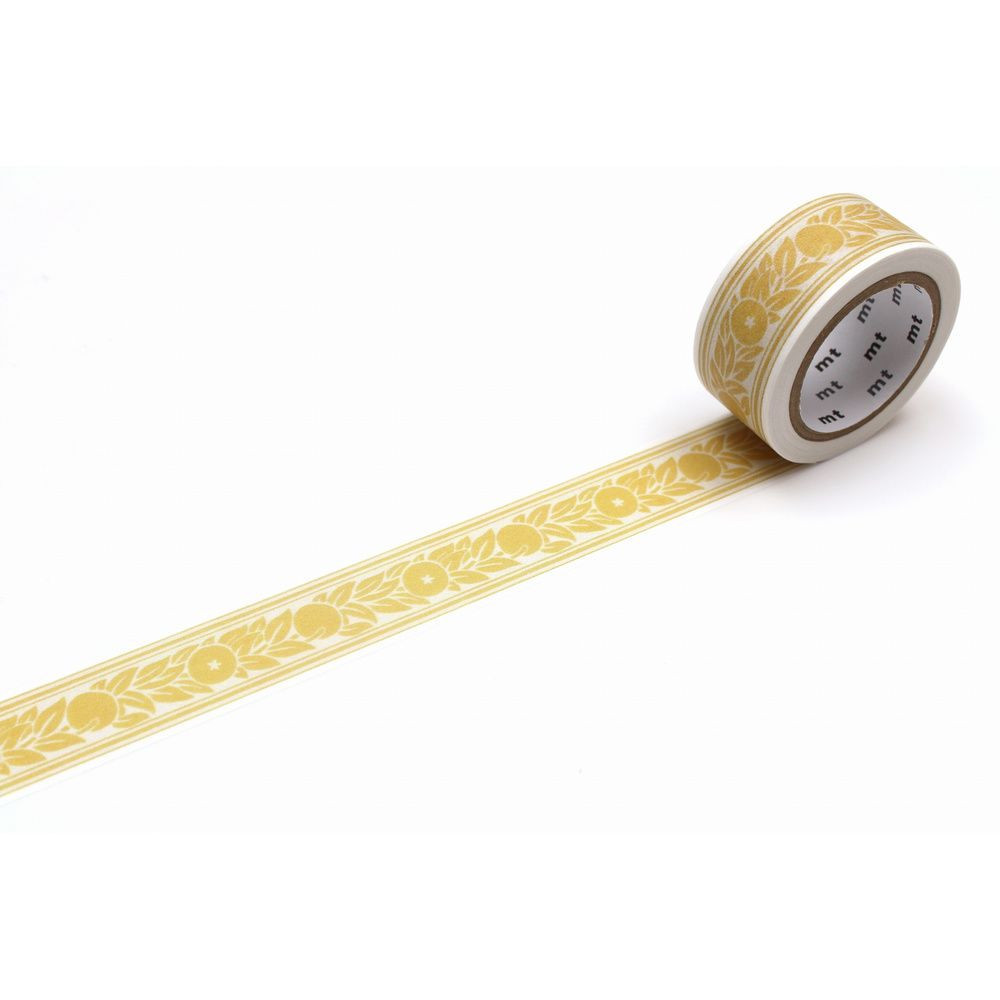 Washi paper tape William Morris - MT Masking Tape - Orange Border, 7 m