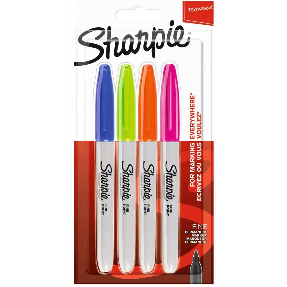 Zestaw markerów Fine Point - Sharpie - 4 kolory