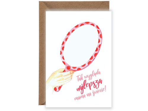 Greeting card - Lusterko, A6