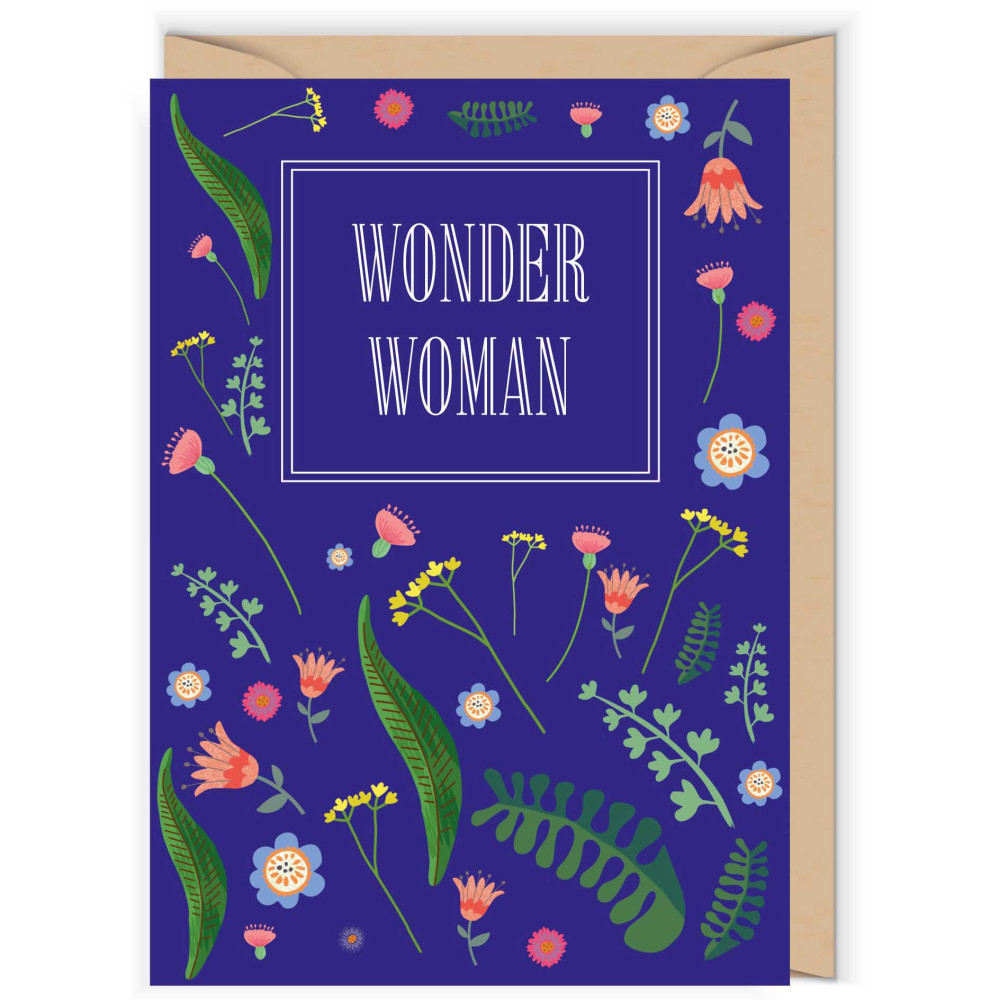 Kartka okolicznościowa - Cudowianki - Wonder woman, 12 x 17 cm