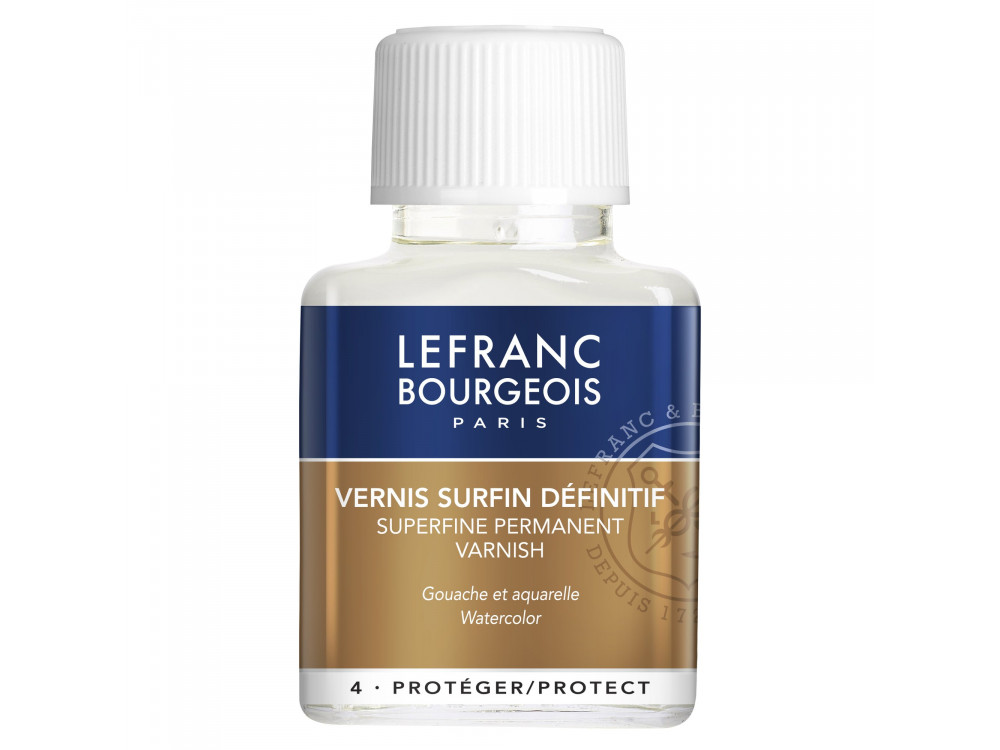 Superfine permanent varnish for gouache and watercolors - Lefranc & Bourgeois - 75 ml