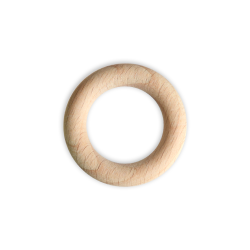 Macrame wooden rings - 40 mm, 1 pc.