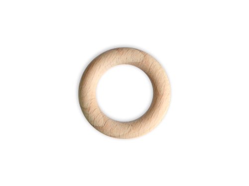 Macrame wooden rings - 40 mm, 1 pc.