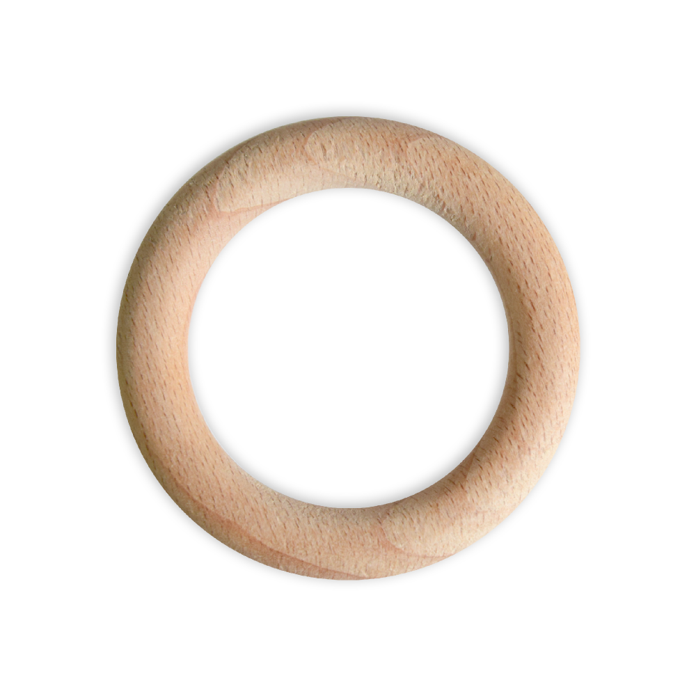 Macrame wooden rings - 55 mm